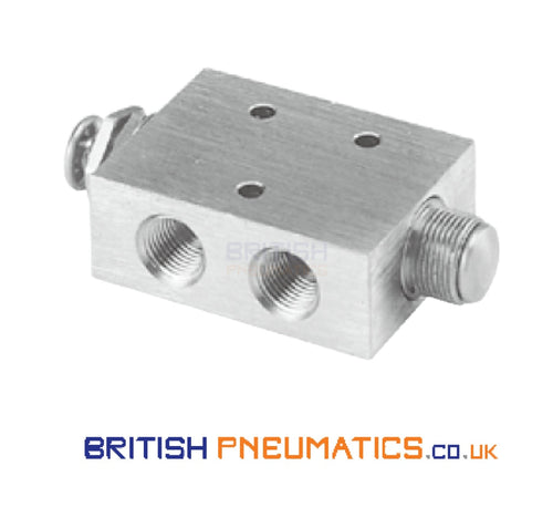 Mindman MVHA-41PP Hand Valve (Double Push Button) 1/8