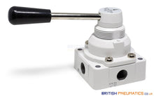 Load image into Gallery viewer, Mindman MVHC-200-4H-8A Hand Lever Valve 1/4&quot; (3 Positions) - British Pneumatics
