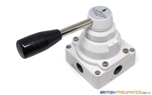 Mindman MVHC-300-4H-10A Hand Lever Valve 3/8" - British Pneumatics