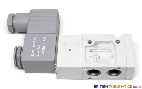 Mindman MVSC-220-3E1-NC AC220V Solenoid Valve 3/2 1/4
