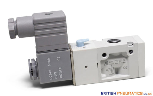 Mindman MVSC-220-3E1-NC DC24V Solenoid Valve 3/2 1/4