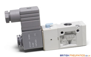 Mindman MVSC-220-3E1-NC DC24V Solenoid Valve 3/2 1/4" BSP (Made in Taiwan) - British Pneumatics