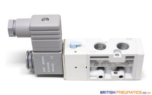 Mindman MVSC-260-4E1 AC220V Solenoid Valve 5/2 1/4" BSP - British Pneumatics