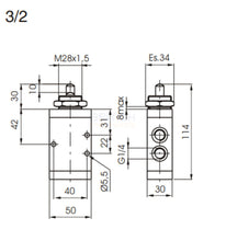 Load image into Gallery viewer, Pneumax 224.32.1.1 Tappet Valve 3/2 1/4&quot; - British Pneumatics (Online Wholesale)