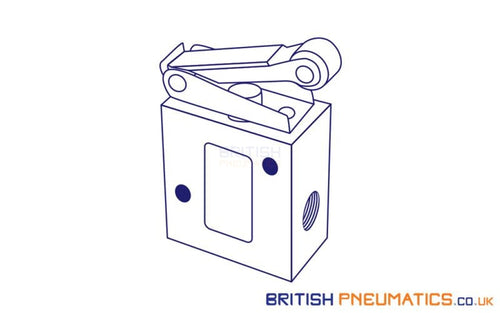 Pneumax 228.32.3.1/2 Roller Lever Valve 3/2 1/8