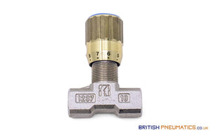 Tognella 1251/2-01-18 | 2-Way Hydraulic Flow Regulator 1/8" (Max 210 bar) - British Pneumatics (Online Wholesale)