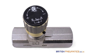 Tognella 1251/5-01-34 | 1-Way Hydraulic Flow Regulator 1/4" (Max 210 bar) - British Pneumatics (Online Wholesale)