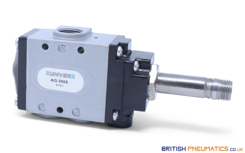 Univer AG-3005 Poppet Valve for Vacuum, 3/8