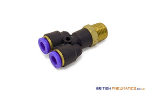 Watson Branch Y 6Mm To 1/4 Pneumatic Fitting (Ctx-6-02) General