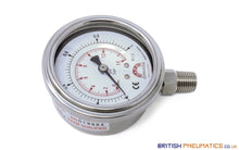 Load image into Gallery viewer, Watson Stainless Steel 1 Bar (15 Psi) Pressure Gauge (Bottom Entry) 1/4 BSPT General