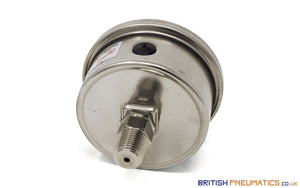 Watson Stainless Steel 100 Bar Pressure Gauge (Back Entry) - British Pneumatics (Online Wholesale)