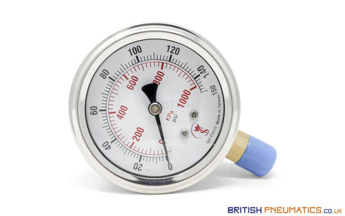 Watson Stainless Steel 150Psi Pressure Gauge (Bottom Entry) 1/4 BSPT General