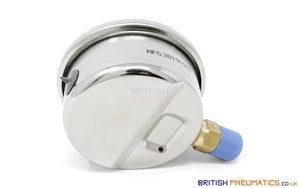Watson Stainless Steel 150PSI Vacuum Pressure Gauge (Bottom Entry) 1/4" BSPT - British Pneumatics (Online Wholesale)