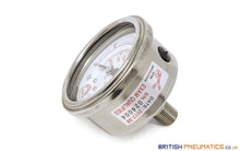 Load image into Gallery viewer, Watson Stainless Steel 250 Bar Pressure Gauge (Back Entry) 1/4&quot; BSPT - British Pneumatics (Online Wholesale)