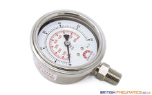 Load image into Gallery viewer, Watson Stainless Steel 60 Bar Pressure Gauge (Bottom Entry) 1/4&quot; BSPT - British Pneumatics (Online Wholesale)