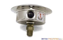 Load image into Gallery viewer, Watson Stainless Steel 700 Bar Flange Pressure Gauge (Back Entry) 1/4&quot; BSPT - British Pneumatics (Online Wholesale)