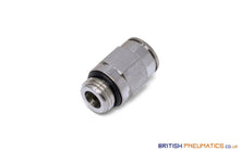 Load image into Gallery viewer, 10Mm To 1/4 Straight Parallel Male Stud Push-In Fitting (Nickel Plated Brass) General