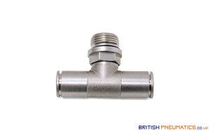 10Mm To 3/8 Central Branch Tee Male Push-In Fitting (Nickel Plated Brass) General