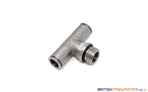 10Mm To 3/8 Central Branch Tee Male Push-In Fitting (Nickel Plated Brass) General