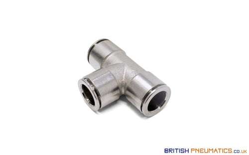 10Mm Union Tee Push-In Fitting (Nickel Plated Brass) General