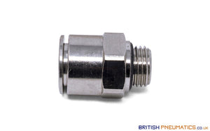12Mm To 3/8 Straight Parallel Male Stud Push-In Fitting (Nickel Plated Brass) General