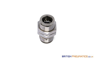 12Mm To Union Bulkhead Connector Push-In Fitting (Nickel Plated Brass) General