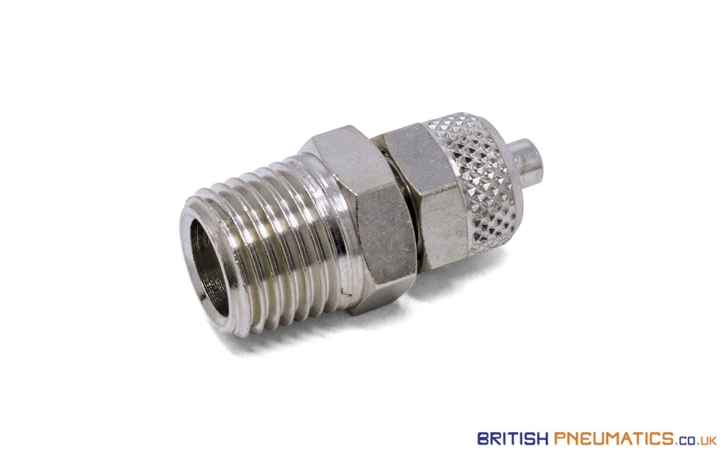 1/4 Bsp To 6Mm Male Stud Rapid Fittings (Nickel Plated Brass) General