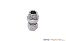 Load image into Gallery viewer, 1/4 To 8Mm Compression Fitting Bsp Stud (Nickel Plated Brass) General
