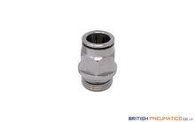 Load image into Gallery viewer, 14Mm To 1/2 Straight Parallel Male Stud Push-In Fitting (Nickel Plated Brass) General