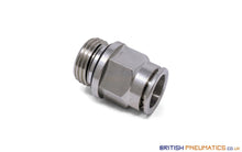 Load image into Gallery viewer, 14Mm To 1/2 Straight Parallel Male Stud Push-In Fitting (Nickel Plated Brass) General