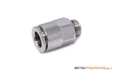 Load image into Gallery viewer, 1/8 Bsp To 8Mm Male Stud Push-In Fitting (Nickel Plated Brass) General