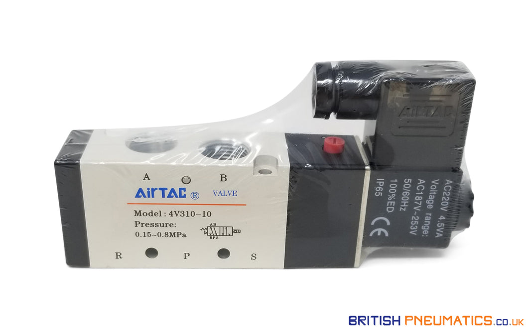 Airtac 4V310-10 F Solenoid Valve (DC 12v)