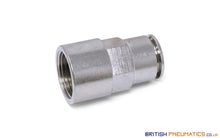 Load image into Gallery viewer, 3/8 To 10Mm Female Stud Push-In Fitting (Nickel Plated Brass) General