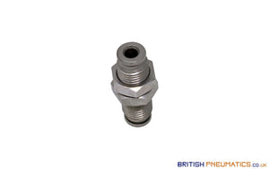 4Mm Bulkhead Connector Push-In Fitting (Nickel Plated Brass) General