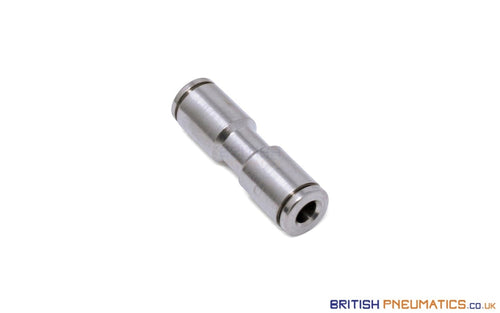 4Mm To Union Straight Push-In Fitting Connector (Nickel Plated Brass) General