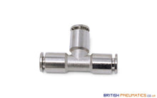 Load image into Gallery viewer, 4Mm Union Tee Push-In Fitting (Nickel Plated Brass) General