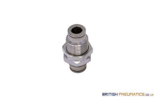 6Mm Bulkhead Connector Push-In Fitting (Nickel Plated Brass) General