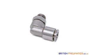 6Mm To 1/8 Bsp Swivel Elbow Push-In Fitting (Nickel Plated Brass) General