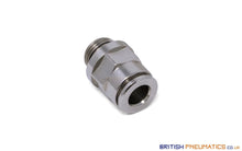 Load image into Gallery viewer, 6Mm To 1/8 Straight Parallel Male Stud Push-In Fitting (Nickel Plated Brass) General