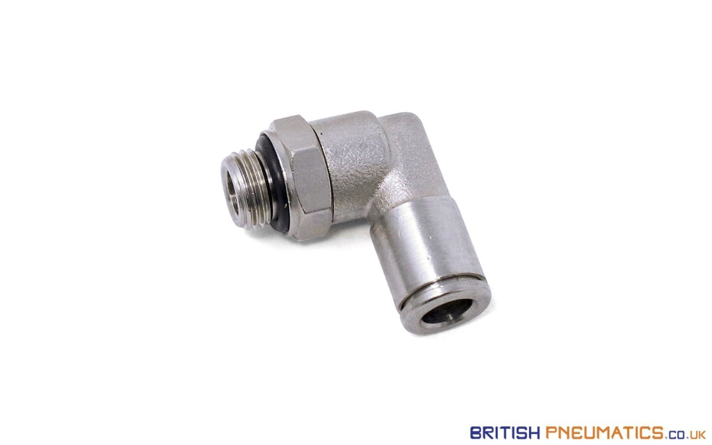 6Mm To 1/8 Swivel Elvow Push-In Fitting (Nickel Plated Brass) General