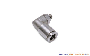 6Mm To M5 Swivel Elbow Metallic Push-In Fitting (Nickel Plated Brass) General