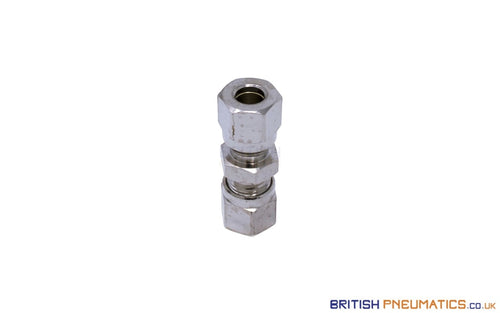 6Mm Union Compression Pneumatic Fitting (Nickel Plated Brass) General