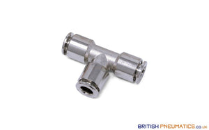 6Mm Union Tee Push-In Fitting (Nickel Plated Brass) General