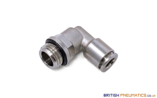 8Mm To 1/4 Bsp Swivel Elbow Push-In Fitting (Nickel Plated Brass) General