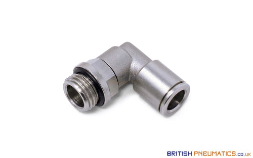 8Mm To 1/4 Swivel Elbow Push-In Fitting (Nickel Plated Brass) General