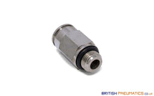 Load image into Gallery viewer, 8Mm To 1/8 Straight Parallel Male Stud Push-In Fitting (Nickel Plated Brass) General