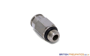 8Mm To 1/8 Straight Parallel Male Stud Push-In Fitting (Nickel Plated Brass) General