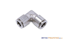 Load image into Gallery viewer, 8Mm To Elbow Union Push-In Fitting (Nickel Plated Brass) General