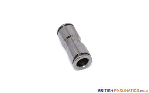 8Mm To Union Straight Connector Push-In Fitting (Nickel Plated Brass) General