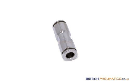 8Mm To Union Straight Push-In Fitting Connector (Nickel Plated Brass) General